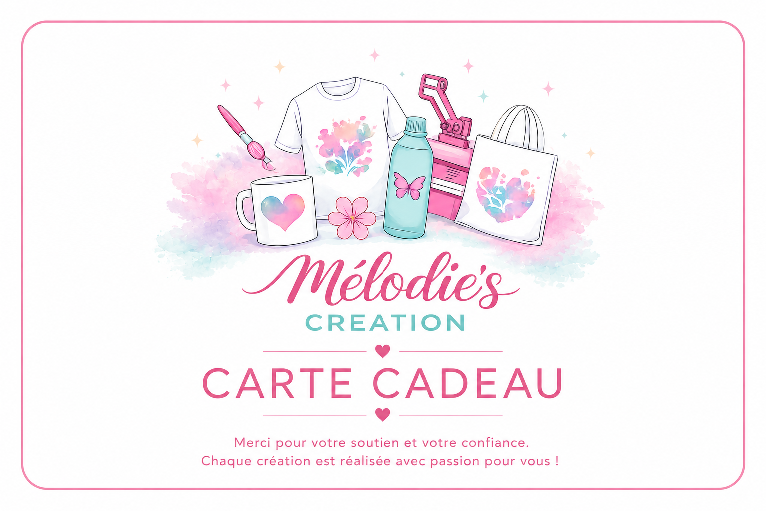 Carte cadeau Mélodie's Création