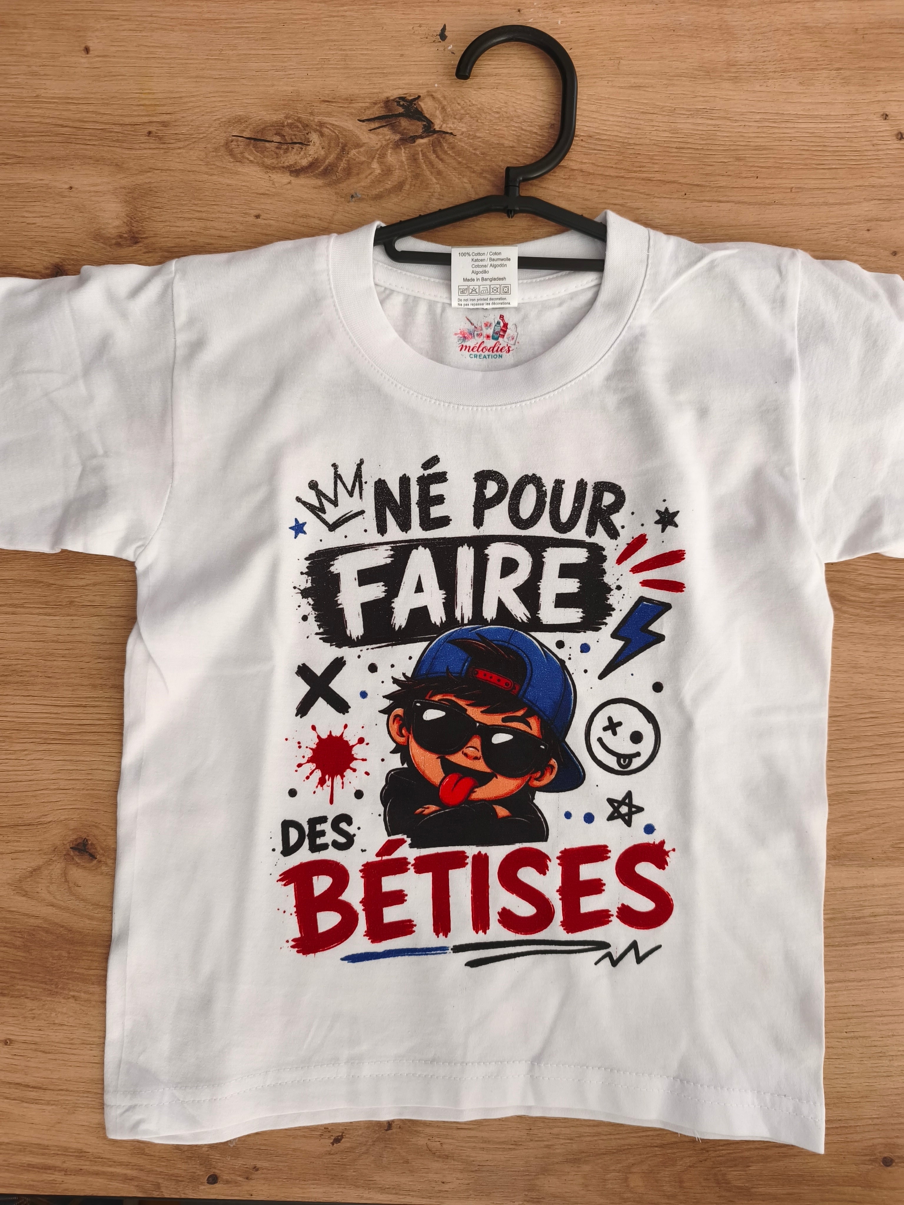 T-shirt Personnalisé Enfant 3/4 ans