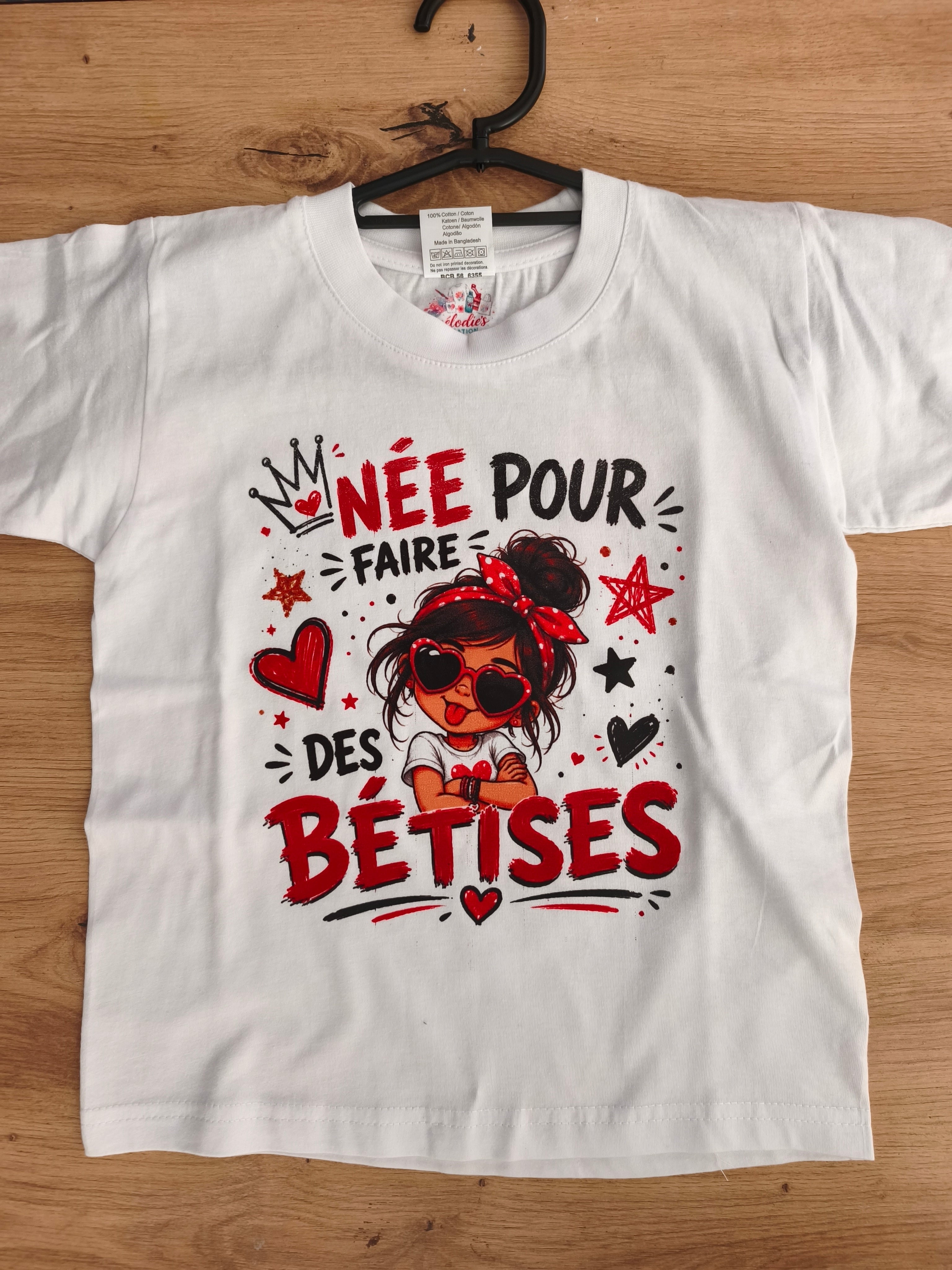 T-shirt Personnalisé Enfant 3/4 ans