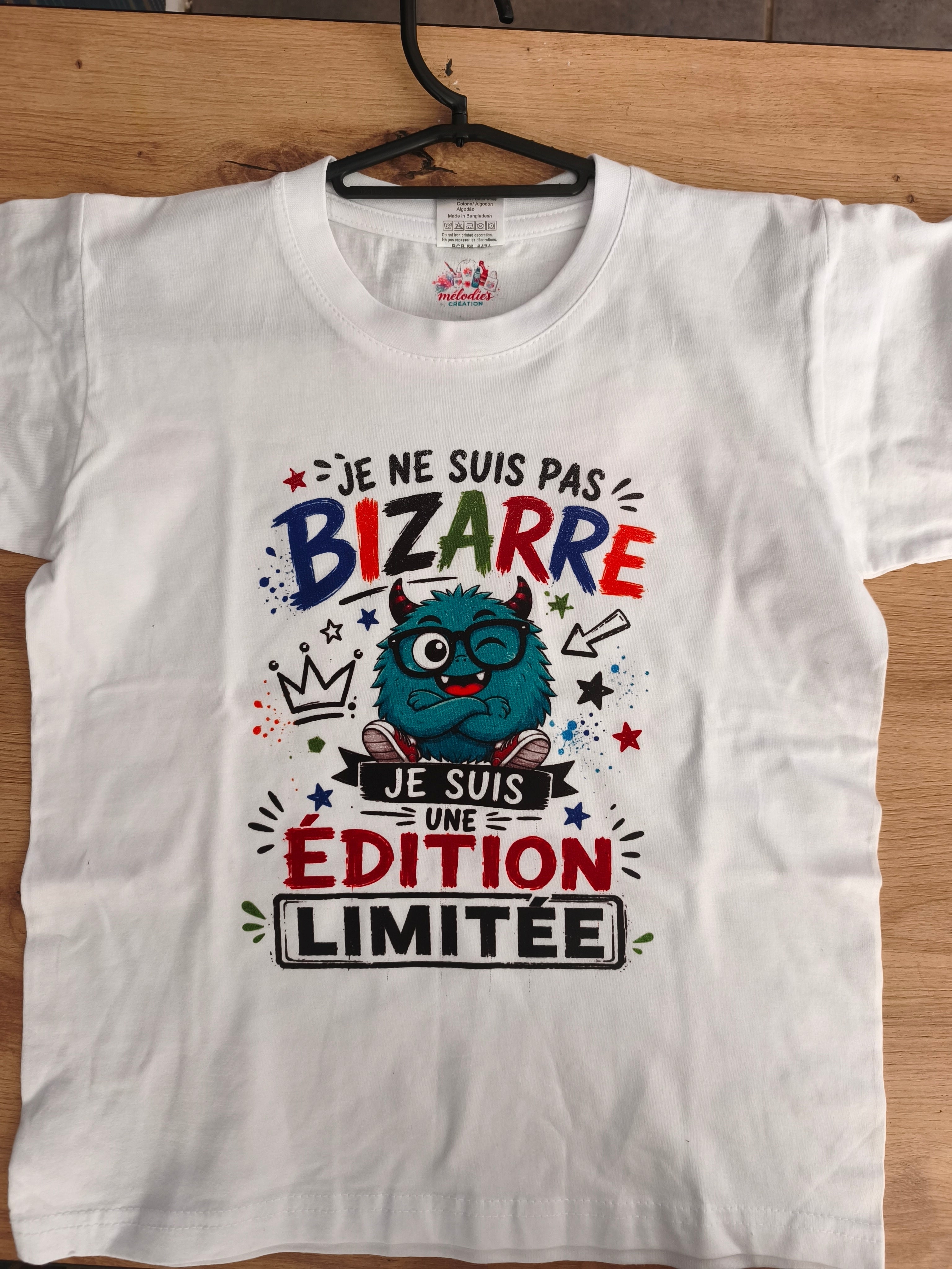 T-shirt Personnalisé Enfant 7/8 ans