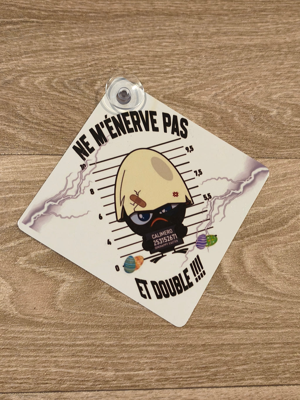 Macaron de voiture métal sublimé - Prêt à expédier