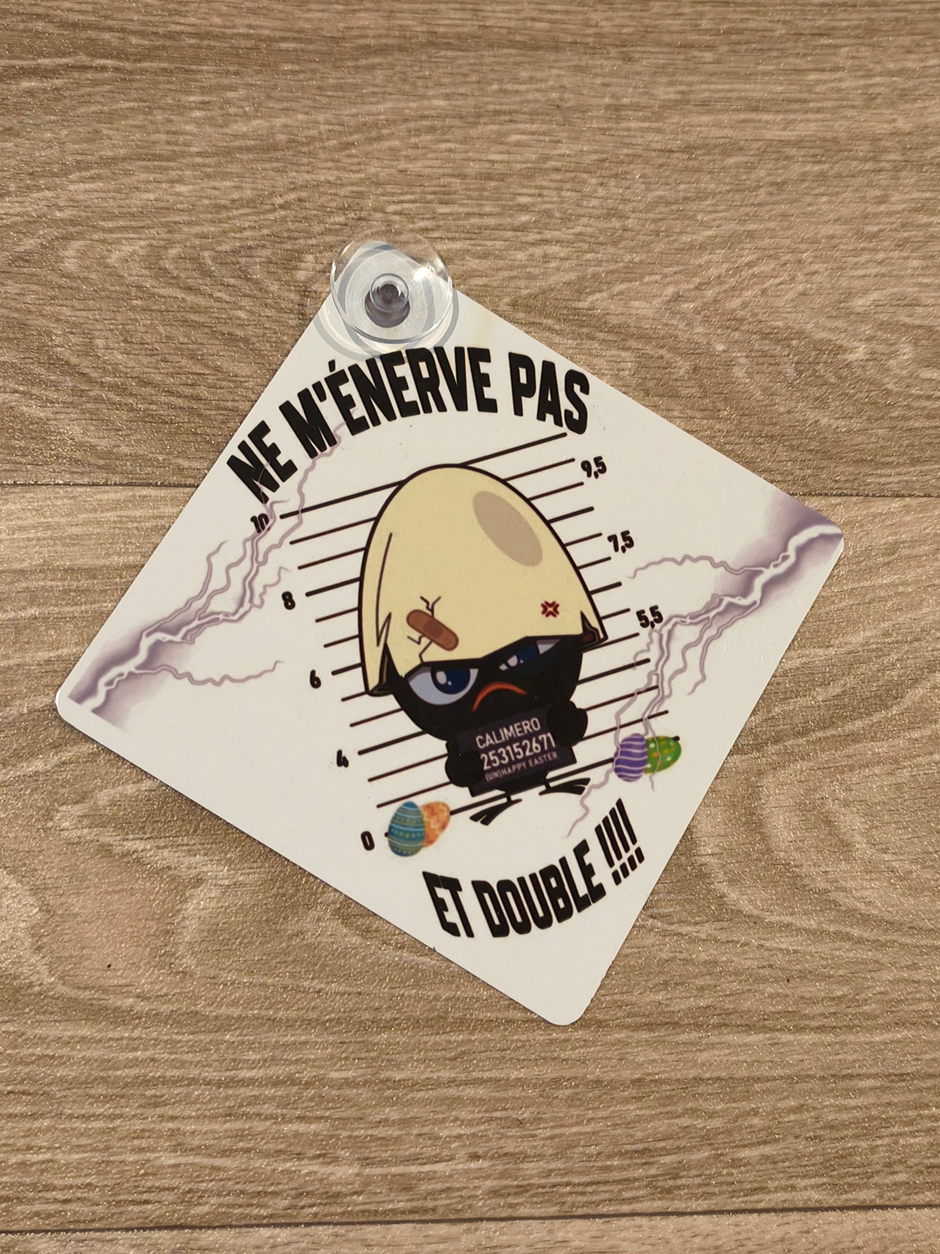 Macaron de voiture métal sublimé - Prêt à expédier