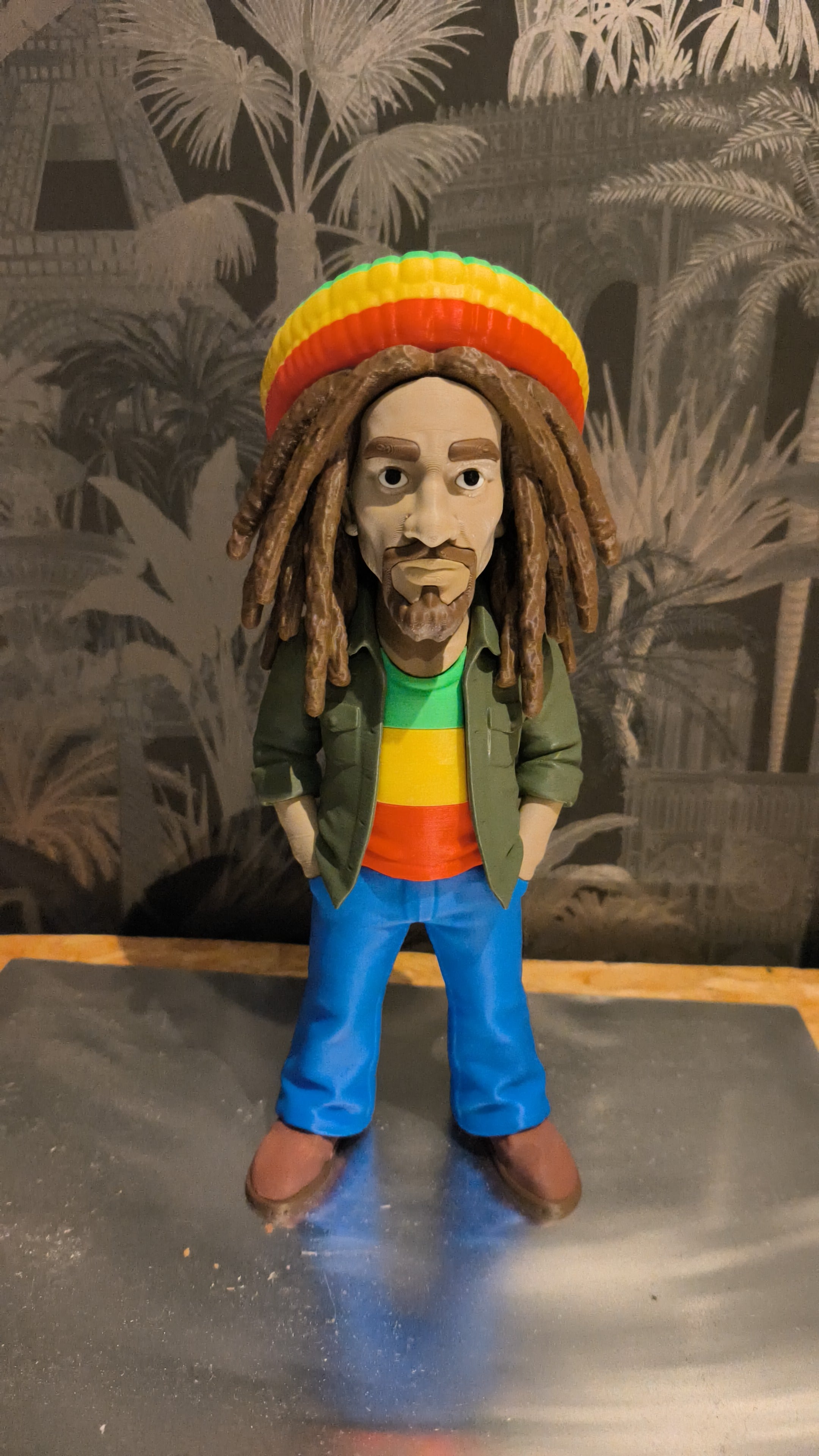 Figurine Bob Marley Impression 3D 30cm